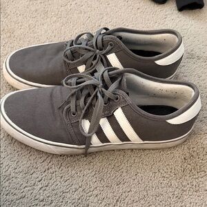 Adidas Seeley Skate Shoes - Charcoal and White - size 10.5